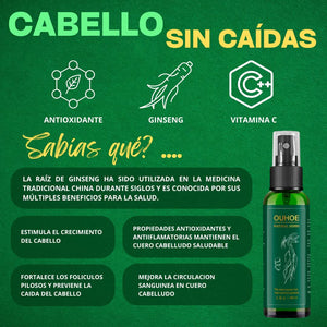 Tonico OUHOE™  Anticaída & Crecimiento Capilar, Cuidado de Barba.